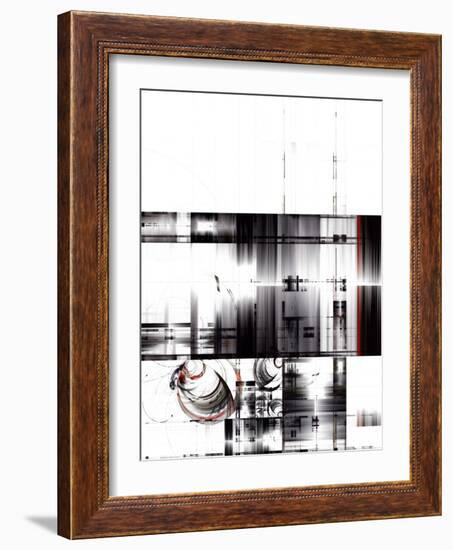 Abstract Techno Design-Hisoka-Framed Art Print