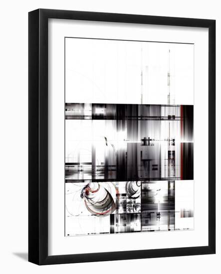 Abstract Techno Design-Hisoka-Framed Art Print