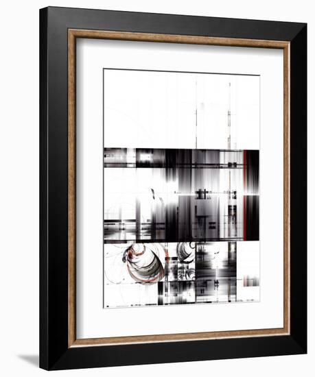 Abstract Techno Design-Hisoka-Framed Art Print