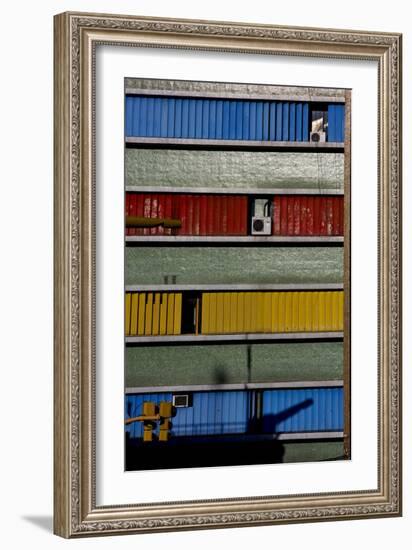 Abstract Texture and Air Condition-lkpro-Framed Photographic Print