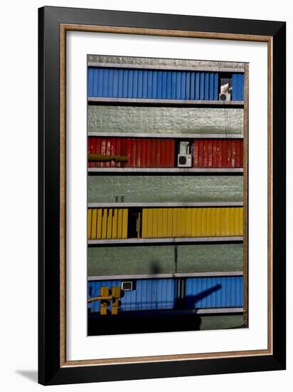 Abstract Texture and Air Condition-lkpro-Framed Photographic Print