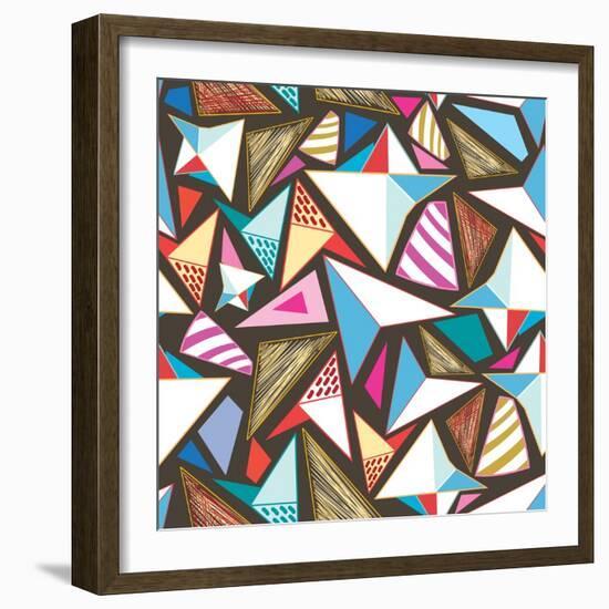 Abstract Texture-Tanor-Framed Art Print