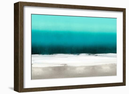 Abstract Tones Blue-David Moore-Framed Art Print