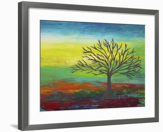 Abstract Tree 3-Hilary Winfield-Framed Giclee Print