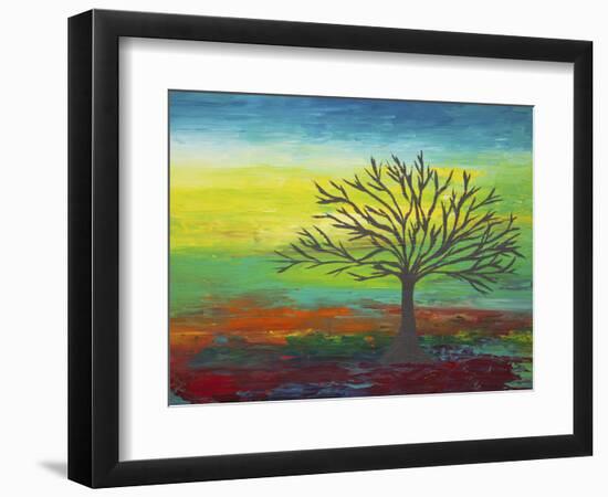 Abstract Tree 3-Hilary Winfield-Framed Giclee Print
