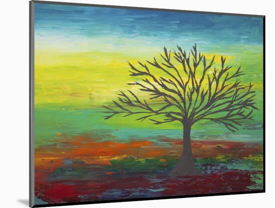Abstract Tree 3-Hilary Winfield-Mounted Giclee Print