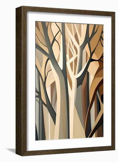 Abstract Trees-Lea Faucher-Framed Art Print