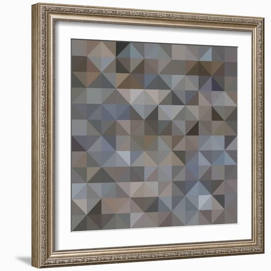 Abstract Triangle Background-epic44-Framed Art Print