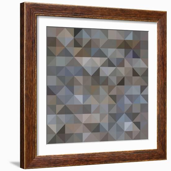 Abstract Triangle Background-epic44-Framed Art Print