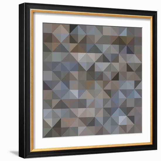 Abstract Triangle Background-epic44-Framed Art Print