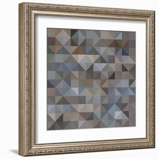 Abstract Triangle Background-epic44-Framed Art Print