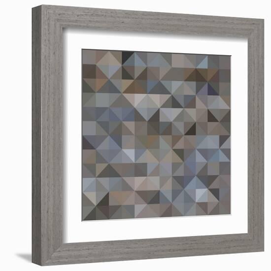 Abstract Triangle Background-epic44-Framed Art Print