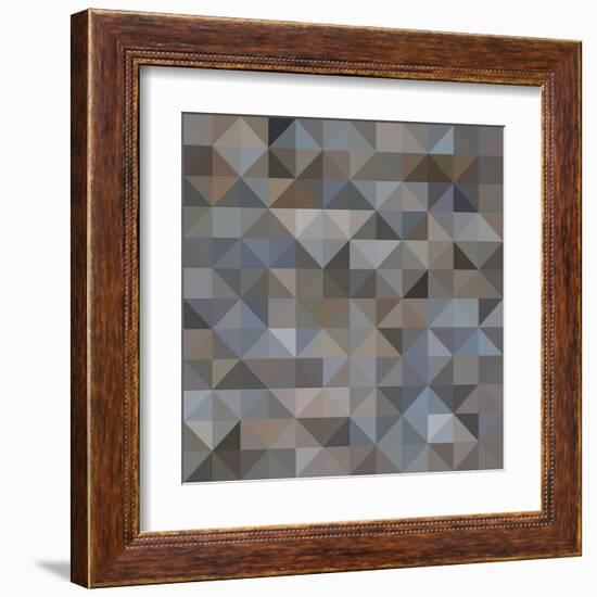 Abstract Triangle Background-epic44-Framed Art Print