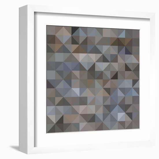 Abstract Triangle Background-epic44-Framed Art Print