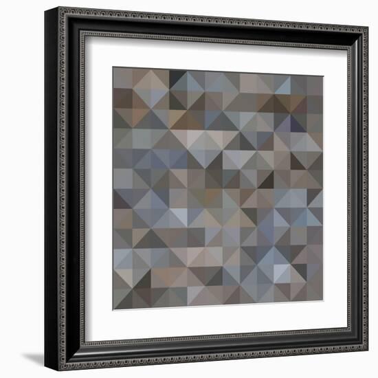 Abstract Triangle Background-epic44-Framed Art Print