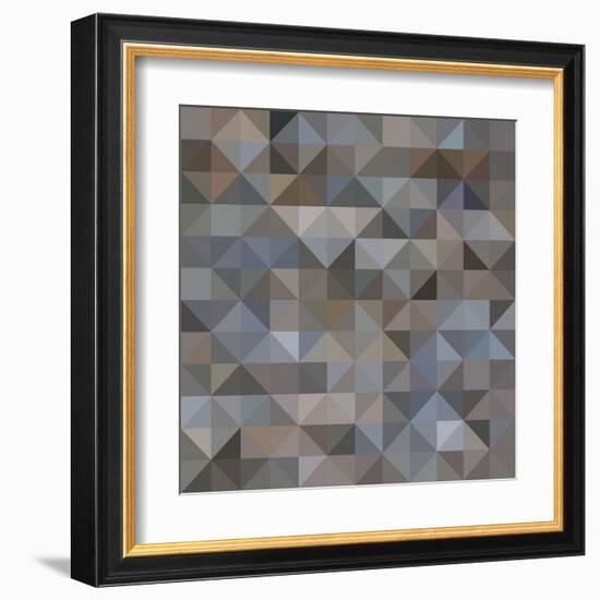 Abstract Triangle Background-epic44-Framed Art Print