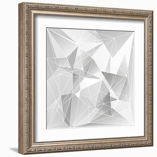 Abstract Triangle Background-epic44-Framed Art Print