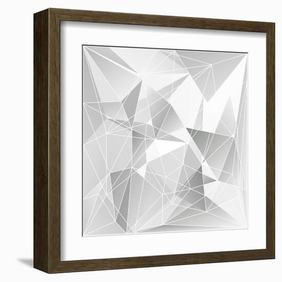 Abstract Triangle Background-epic44-Framed Art Print