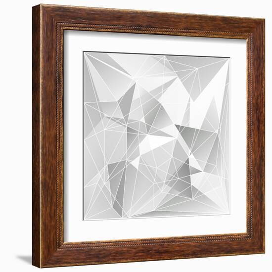 Abstract Triangle Background-epic44-Framed Art Print