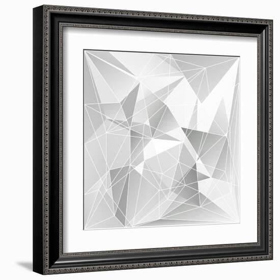 Abstract Triangle Background-epic44-Framed Art Print