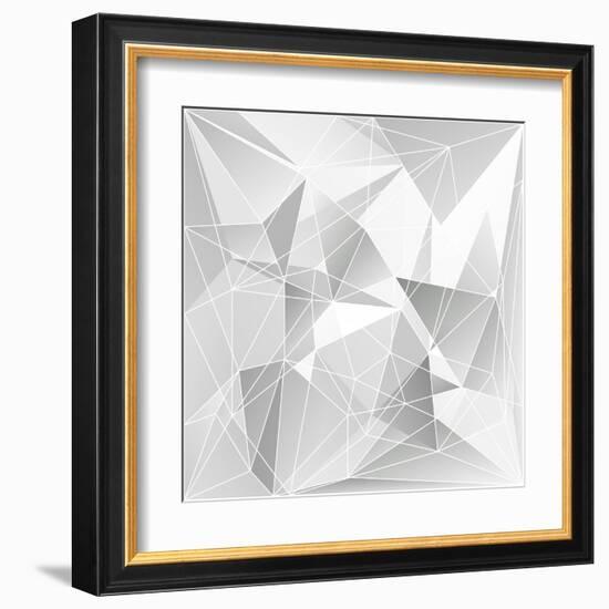 Abstract Triangle Background-epic44-Framed Art Print