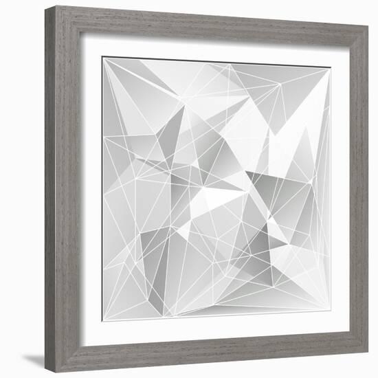 Abstract Triangle Background-epic44-Framed Art Print