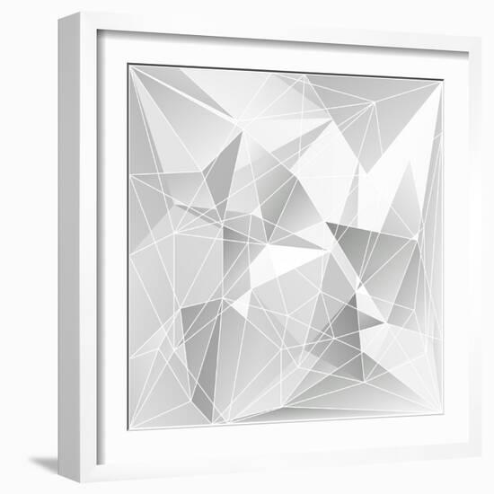 Abstract Triangle Background-epic44-Framed Art Print