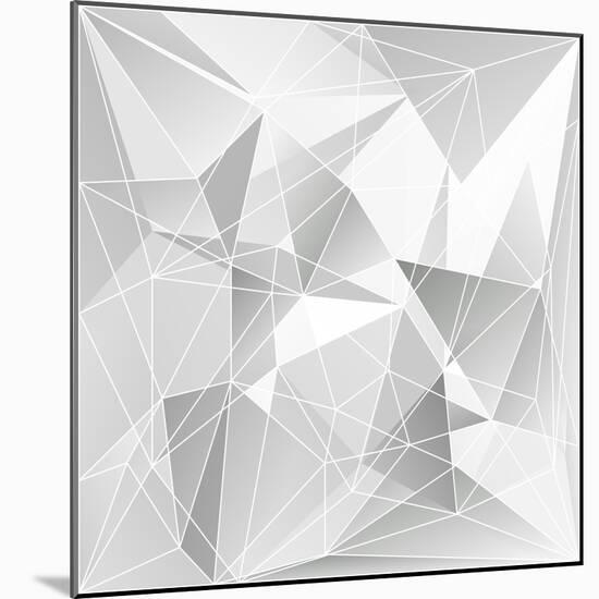 Abstract Triangle Background-epic44-Mounted Art Print