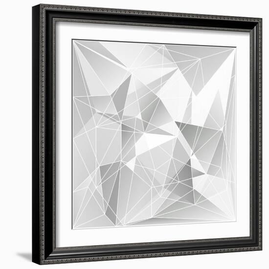 Abstract Triangle Background-epic44-Framed Art Print