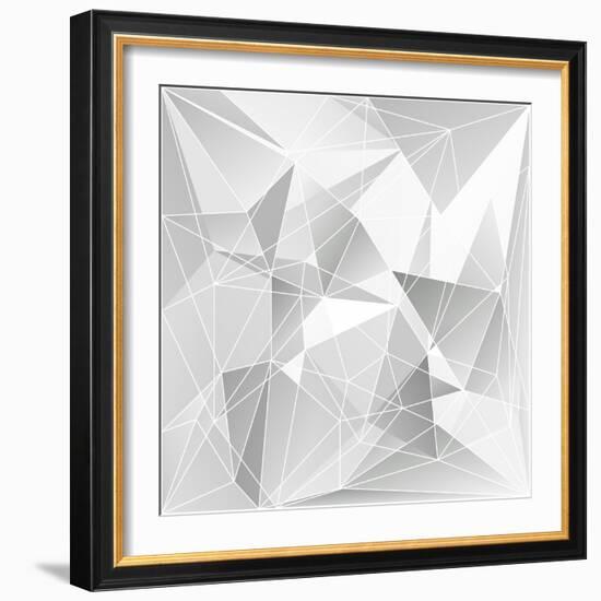 Abstract Triangle Background-epic44-Framed Art Print