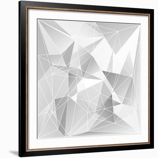 Abstract Triangle Background-epic44-Framed Art Print