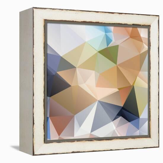 Abstract Triangle Background-Dmitriy Sergeev-Framed Stretched Canvas