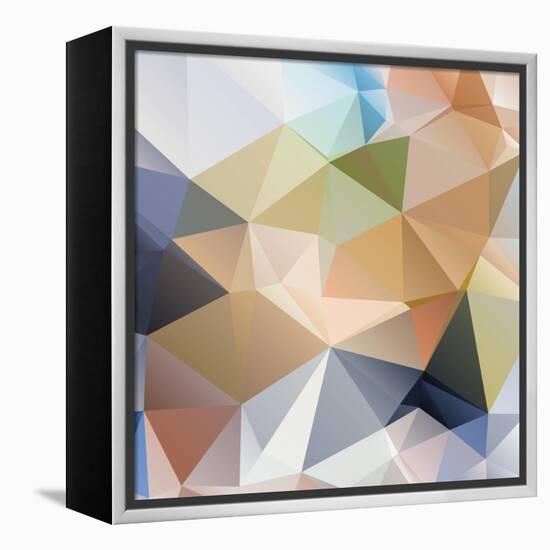 Abstract Triangle Background-Dmitriy Sergeev-Framed Stretched Canvas