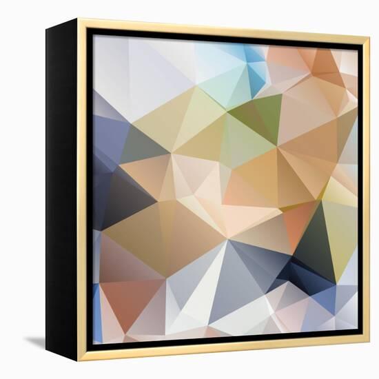 Abstract Triangle Background-Dmitriy Sergeev-Framed Stretched Canvas