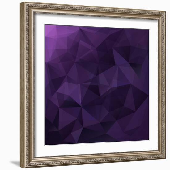 Abstract Triangle Background-Ms.Moloko-Framed Art Print