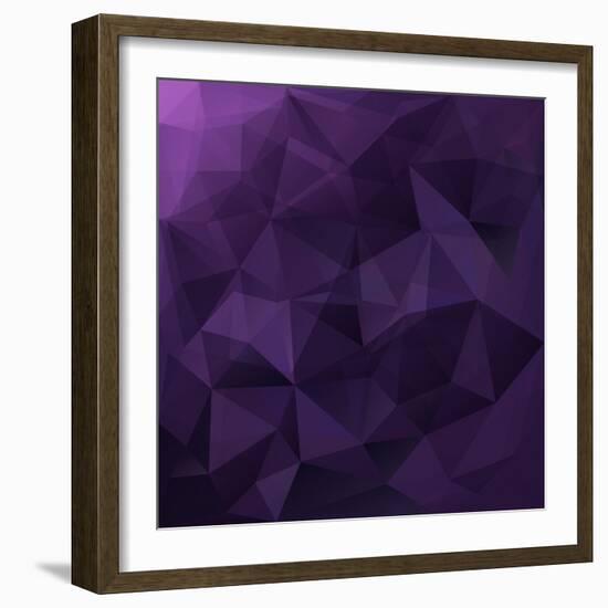 Abstract Triangle Background-Ms.Moloko-Framed Art Print