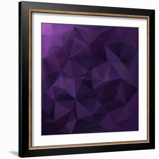 Abstract Triangle Background-Ms.Moloko-Framed Art Print