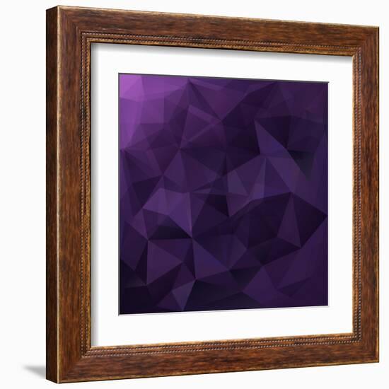 Abstract Triangle Background-Ms.Moloko-Framed Art Print