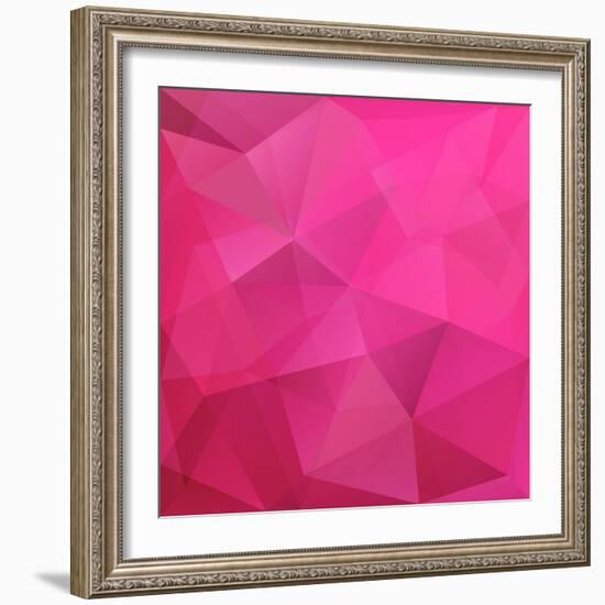 Abstract Triangle Background-Ms.Moloko-Framed Art Print