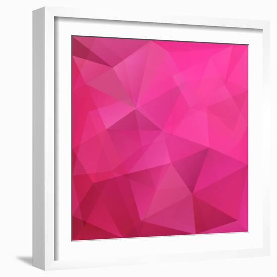 Abstract Triangle Background-Ms.Moloko-Framed Art Print