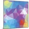 Abstract Triangle Background-Dmitriy Sergeev-Mounted Art Print