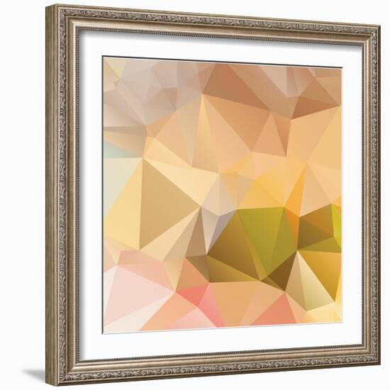 Abstract Triangle Background-Dmitriy Sergeev-Framed Art Print