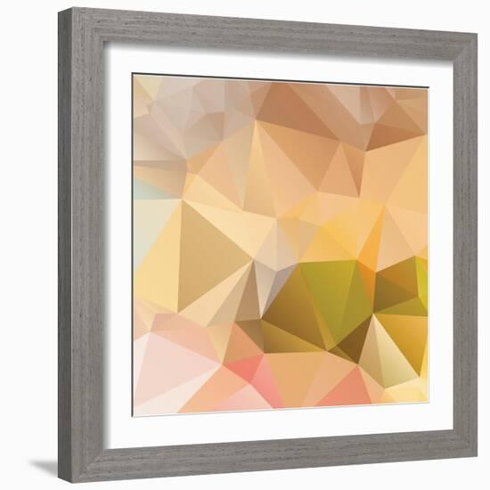 Abstract Triangle Background-Dmitriy Sergeev-Framed Art Print