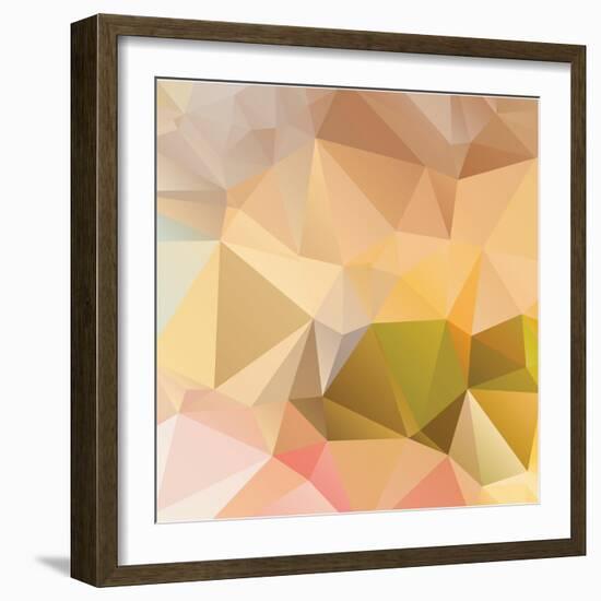 Abstract Triangle Background-Dmitriy Sergeev-Framed Art Print