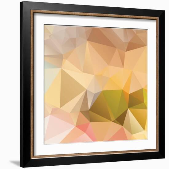 Abstract Triangle Background-Dmitriy Sergeev-Framed Art Print