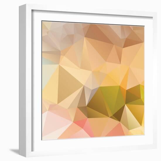 Abstract Triangle Background-Dmitriy Sergeev-Framed Art Print
