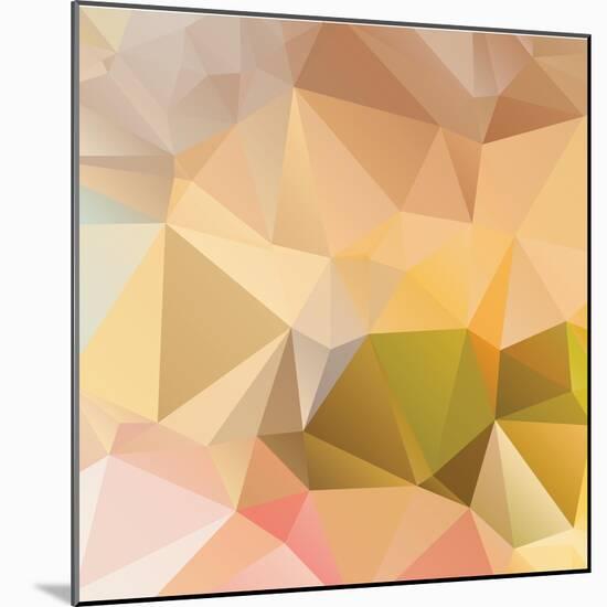 Abstract Triangle Background-Dmitriy Sergeev-Mounted Art Print