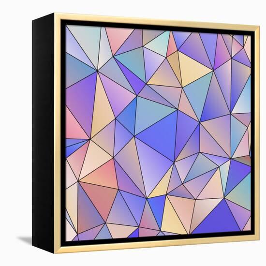 Abstract Triangle Background-epic44-Framed Stretched Canvas