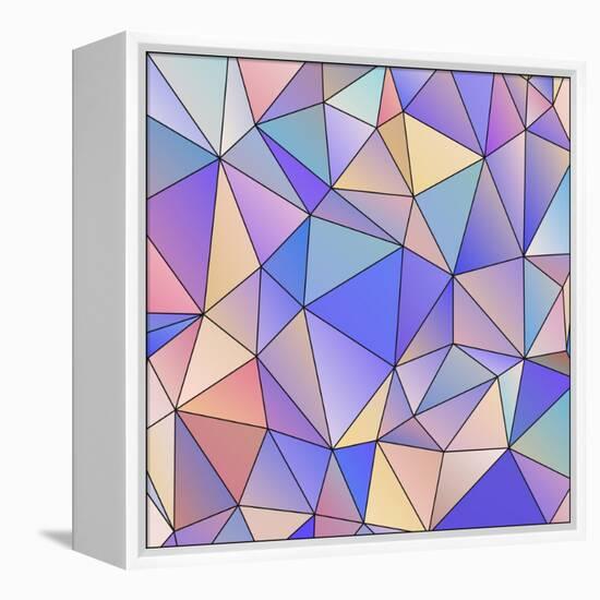 Abstract Triangle Background-epic44-Framed Stretched Canvas