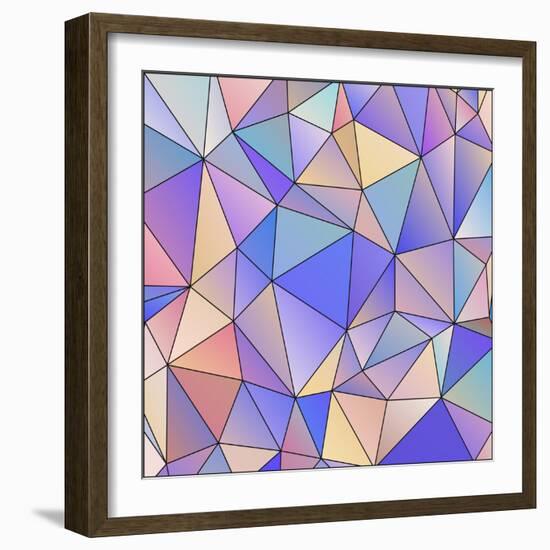 Abstract Triangle Background-epic44-Framed Art Print